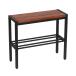  bench вход поясница .. compact модный подставка для тапочек тапочки подставка место хранения открытый подставка шт. натуральное дерево производства железный чёрный Brooke Lynn запад набережная современный место хранения полки 