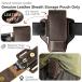  мужской верх серый n телячья кожа EDC Snap-on quick release ремень сумка темный кофе Brown compact легкий высокая прочность многофункциональный tool бур 
