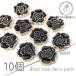  декоративные элементы 12mm×14mm чёрный роза rose kaboshon специальная цена 10 шт черный rose 