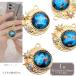  три день месяц звезда очарование примерно 23×25mm 1 шт Gold космос месяц Star Aurora стекло Stone под старину ручная работа детали 