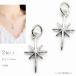  звезда очарование Star Burst 17mm 2 шт rhodium цвет латунь круг can имеется kadomium свободный бессвинцовый космос ручная работа 