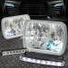 US�ե����饤�� ���������ꥢ�إåɥ饤��+ 8 LED�����ե����饤��7X6 H6054����240SX�� SQUARE CLEAR AUTO HE