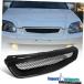  1996-1998ۥӥåϥ˥ॿפΥեȥաɥå奰 For 1996-1998 Honda Civic Black Honeycomb Type Front Gr