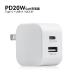 iPhone 17 16e PD 30W �[�d�� Type-C �^�C�v C �}�� AC �A�_�v�^�[ Android iPad USB-A QC3.0 �A���h���C�h �g�� �X�}�z �P�[�u�� �Z�b�g �܂��� �d�� �֘A�摜1