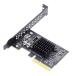 NFHK USB 3.2 Gen2 Type-E 20Gbps front panel socket PCI-E 4X Express card adaptor 