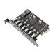 Cablecc7 порт PCI-E-USB3.0 HUB PCIExpress повышение карта адаптор 5Gbps материнская плата для 