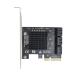 Xiwai SATA PCI-E адаптор 6 порт SATA 3.0 - PCI Express x4 повышение карта SATA3.0 PC