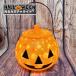 Halloween украшение тыква тыква фонарь вращение светится LED свет украшение юг . фонарь ... Halloween украшение каркас 