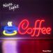 LED neon автограф кофе coffee USB источник питания неоновый свет неоновая трубка интерьерный свет кофейня Cafe непрямое освещение модный симпатичный товары Рождество орнамент 