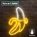 LED neon автограф banana banana фрукты .. длинный кабель неоновый свет неоновая трубка USB источник питания интерьер белый желтый модный симпатичный 