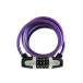 Wordlock CL-436-PU 5-Feet 4-Dial 8mm WLX Combination Bike Lock Purple