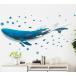  wall sticker whale animal child part shop sea fish child stylish lovely . seal sticker man girl dolphin wallpaper sea middle window summer polka dot whale vr02371