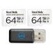2-Pack SanDisk High Endurance Video Monitoring MicroSD MicroSDHC Card with Adapter 64GB (SDSDQQ-064G-2PK-R4BK) Bundle with Everything But Stromboli Me