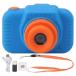 Camera, Digital Camera with 32G Card High Definition Dual Lens 1080P 8X Zoom USB Rechargeable for Girls (Blue)