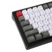 YMDK 96 84 ANSI ISO Keyset OEM Profile Thick PBT Keycap Set for Cherry MX Mechanical Keyboard YMD96 RS96 KBD75 YMD75 FC980M (White Gray Red)