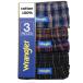 Wrangler Wrangler трусы мужской 3 шт. комплект хлопок 100% передний .. в клетку кнопка имеется мужчина нижнее белье хлопок трусы брюки 