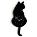 [ параллель импортные товары ].... двигаться орнамент кошка часы черный орнамент симпатичный кошка .. часы k_watch __