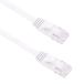 Cat6e LANケーブル 《ホワイト》 《1.5m》 カテゴリ6e フラット 薄型 LANケーブル _
