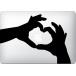 WOLFING все размер соответствует MacBook искусство стикер клейкая пленка Heart рукоятка z черный 12 дюймовый 237 _