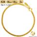  плоский браслет 24 золотой двойной 6 поверхность 16cm 17cm 18cm 3g регулировщик имеется структура . отдел сертификация Mark K24 золотая цепь новый товар 