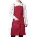 [illumi123] apron canvas work for apron stylish for women for man Cafe DIY gardening slit ( red )