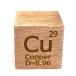  origin element specimen copper Cu (25mm Cube * stamp A* general surface )