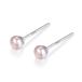 серьги натуральный pearl silver Silver925 белый розовый лиловый примерно 3mm примерно 6mm маленький .. меньше Mini размер металл аллергия соответствует ( примерно 