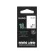 CASIO( Casio ) name Land label lighter original tape 18mm XR-18WE white ground . black character 