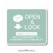  доставка домой box для стикер OPEN&amp;LOCK 4 угол простой доставка домой box наклейка доставка вход предотвращение преступления 