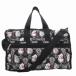  Le Sportsac LesportSAC ручная сумочка Boston плечо 2WAY наклонный .. плечо .. кошка рисунок общий рисунок нейлон чёрный черный /GV