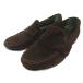  stock тонн STOKTON монета Loafer замша 39 темно-коричневый мужской 