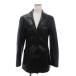  vent convert VENT COUVERT leather jacket leather jacket single 3B plain black black 2 #SM1 lady's 