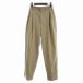 B&amp;Y United Arrows красота &amp; Youth T/R высокий талия 2 tuck конические брюки центральный Press S бежевый 