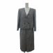 ji van si.GLAMOUR Vintage костюм выставить tailored jacket двойной no color юбка белый белый чёрный черный 15