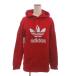  Adidas adidas прекрасный товар Parker футболка длинный рукав to зеркальный .iyu принт Logo обратная сторона шерсть красный красный M женский 