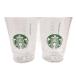  не использовался товар Starbucks STARBUCKS 2 позиций комплект Logo холодный cup 384ml стакан 4524785602311 посуда прозрачный прочее 