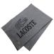  Lacoste LACOSTE прекрасный товар muffler Logo нашивка wani серый чёрный черный мелкие вещи мужской 