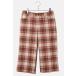 CROCODILE крокодил проверка укороченные брюки слаксы 9 BROWN Brown 0305-35503 /** женский 
