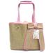  unused goods te.-si-ducie big ribbon summer basket carry bag basket bag pink small size dog 5kg under 