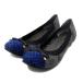  Diana DIANA WELL FIT замша Flat балетки серый голубой 25.5cm женский 