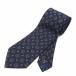  не использовался товар Christian Ora -niCHRISTIAN ORANI мелкий рисунок рисунок шелк Jaguar do галстук темно-синий темно-синий мужской 