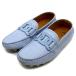  Tod's TOD'S Kate gomi-niKATE GOMMINO кожа обувь для вождения Loafer XXW52K0IH00N6MU017 Sky голубой 36.5 примерно 23.5cm