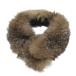  SaGa лиса SAGA FOX мех лисы пелерина muffler зажим тип Brown чай женский 