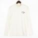  Callaway CALLAWAY campaign high‐necked cut and sewn Logo print long sleeve stretch pull over white white M tops Golf 