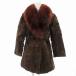  moon bat мех Moon Bat Fur пальто натуральный мех мех средний длина 11 чай Brown /JS #GY99 женский 