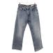  Gap GAP Denim брюки джинсы woshu обработка повреждение обработка 30?30 синий голубой распорка Silhouette 5 карман /SD #GY74