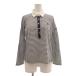  Burberry Golf BURBERRY GOLF Golf одежда рубашка-поло L темно-синий темно-синий белый белый окантовка рисунок длинный рукав /SX #GY09 женский 