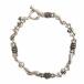  Justin Davis Justin Davis × HU Crown Skull Cross bo-n браслет серебряный 925 итого 18.8g мужской 