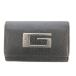  Gucci GUCCI 6 полосный чехол для ключей кожа G Mark чёрный черный /OB #GY09 мужской женский 