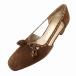  Salvatore Ferragamo Salvatore Ferragamo лента замша туфли-лодочки 6(23.5cm) BROWN( Brown ) осень-зима женский 